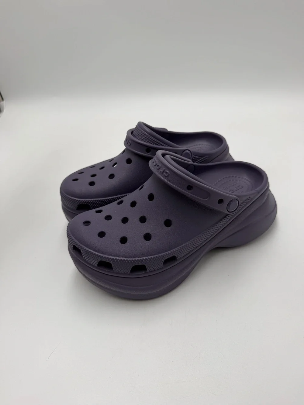 Crocs Classic Bae Platform Clogs Nightshade Purple Women’s W8 Excellent Cond